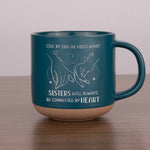 Sisters Connected by Heart Gifts - Pottery Mug