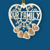 The Holidays Are A Time For Family - Family Personalized Custom Ornament - Acrylic Custom Shaped - Christmas Gift For Family Members