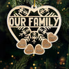 The Holidays Are A Time For Family - Family Personalized Custom Ornament - Acrylic Custom Shaped - Christmas Gift For Family Members