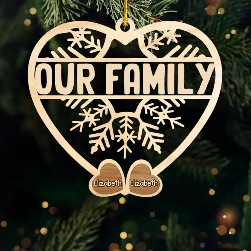 Custom Name Family Christmas Gifts - Personalized Ornament