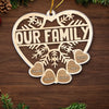 The Holidays Are A Time For Family - Family Personalized Custom Ornament - Acrylic Custom Shaped - Christmas Gift For Family Members