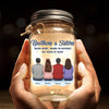 A Sibling Is A Forever Friend - Family Personalized Custom Mason Jar Light - Gift For Siblings, Brothers, Sisters