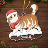 Paws And Reflect, It's Christmas Time - Cat Personalized Custom Ornament - Acrylic Custom Shaped - Christmas Gift For Pet Owners, Pet Lovers