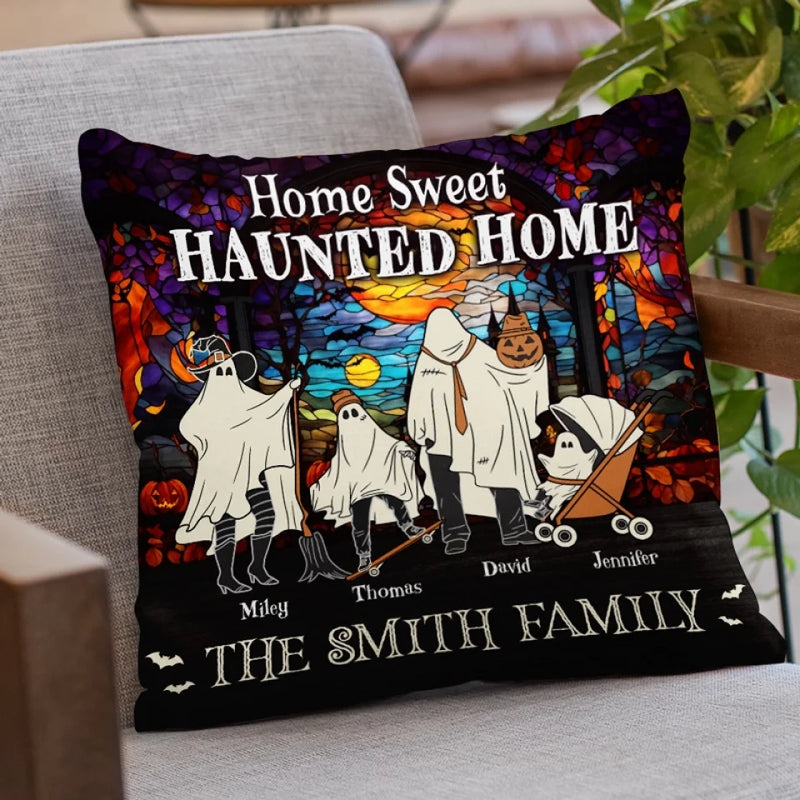 Custom Name Halloween Family Gifts - Personalized Pillow