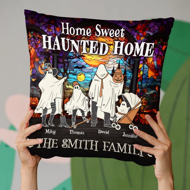 Custom Name Halloween Family Gifts - Personalized Pillow