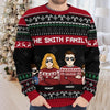 Family Where Life Begins And Love Never Ends - Family Personalized Custom Ugly Sweatshirt - Unisex Wool Jumper - Christmas Gift For Family Members