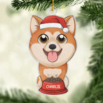 Custom Name Christmas Dog Gifts for Dog Lovers - Personalized Ornament