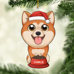 Custom Name Christmas Dog Gifts for Dog Lovers - Personalized Ornament