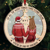You're The Best Thing I've Ever Found On The Internet - Couple Personalized Custom Wood & Acrylic Ornament - Christmas Gift For Husband Wife, Anniversary