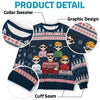 Family Will Always Be Connected By Heart - Family Personalized Custom Ugly Sweatshirt - Unisex Wool Jumper - Christmas Gift For Family Members