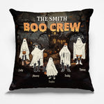 Custom Name Halloween Boo Crew Gifts for Families - Personalized Pillow