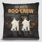Custom Name Halloween Boo Crew Gifts for Families - Personalized Pillow