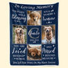Custom Photo You Are Loved Beyond Words - Memorial Personalized Custom Blanket - Sympathy Gift For Pet Owners, Pet Lovers
