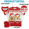 All I Want For Christmas Is You! - Dog & Cat Personalized Custom All Over Print Adult Short Sleeve Sweater - Christmas Gift For Pet Owners, Pet Lovers