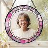Custom Photo In Every Heartbeat, Your Love Lives On - Memorial Personalized Custom Stained Glass Window Hanging Suncatcher - Sympathy Gift For Family Members