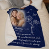 Custom Photo I Love You Forever And Always - Memorial Personalized Custom Blanket - Sympathy Gift For Family Members