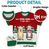 We Woof You A Hairy Christmas - Dog & Cat Personalized Custom All Over Print Adult Short Sleeve Sweater - Christmas Gift For Pet Owners, Pet Lovers