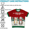 We Woof You A Hairy Christmas - Dog & Cat Personalized Custom All Over Print Adult Short Sleeve Sweater - Christmas Gift For Pet Owners, Pet Lovers