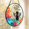 Forever In My Heart, Never Forgotten - Memorial Personalized Custom Stained Glass Window Hanging Suncatcher - Sympathy Gift For Pet Owners, Pet Lovers