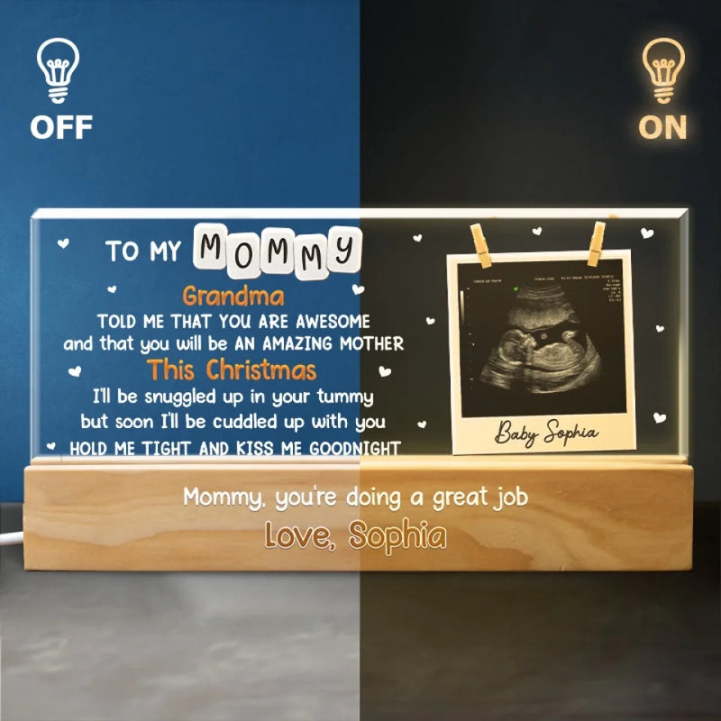 Custom Photo You Are Doing A Great Job - Family Personalized Custom Acrylic Letters 3D LED Night Light - Gift For Baby Kids, Newborn Baby
