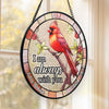 Cardinals Appear When Angels Are Near - Memorial Personalized Custom Stained Glass Window Hanging Suncatcher - Sympathy Gift For Family Members