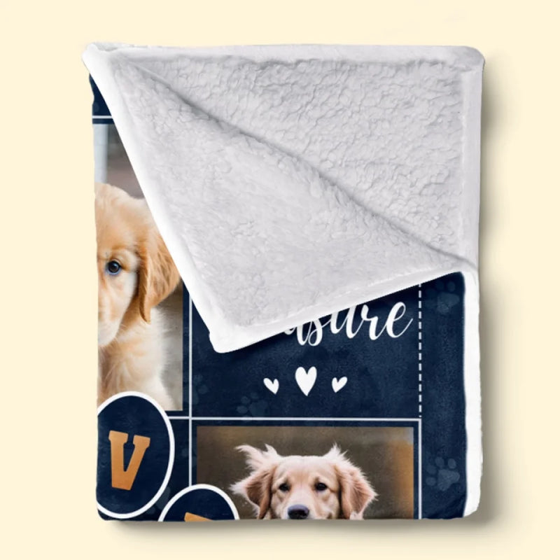 Custom Pet Photo Memorial Gifts for Dog Lovers - Personalized Blanket