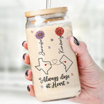 Custom Name Long Distance Friendship Gifts - Personalized Glass Cup