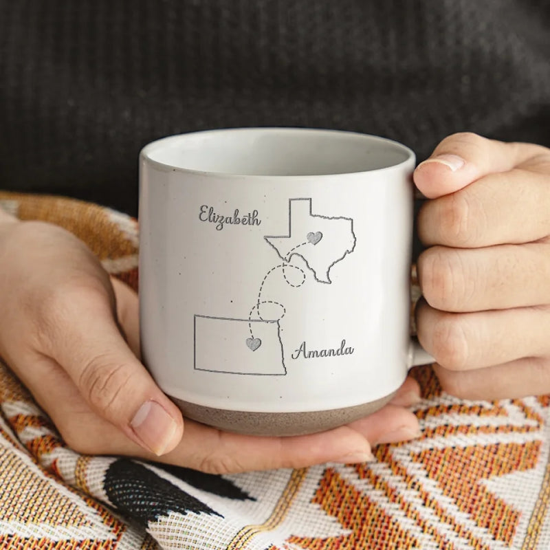 A Special Mug For Special Moments With Your BFF - Bestie Personalized Custom Pottery Mug - Gift For Best Friends, BFF, Sisters