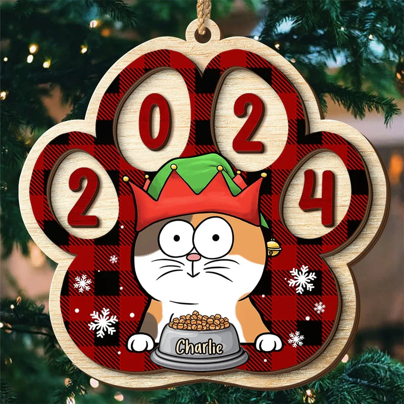 It's The Most Beautiful Time Of The Year - Dog & Cat Personalized Custom Shaped 2 Layered Wood Christmas Ornament - Christmas Gift For Pet Owners, Pet Lovers