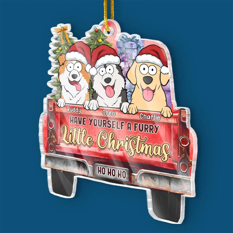 Your Paws Bring Magic To My Christmas Season - Dog & Cat Personalized Custom Ornament - Acrylic Custom Shaped - Christmas Gift For Pet Owners, Pet Lovers