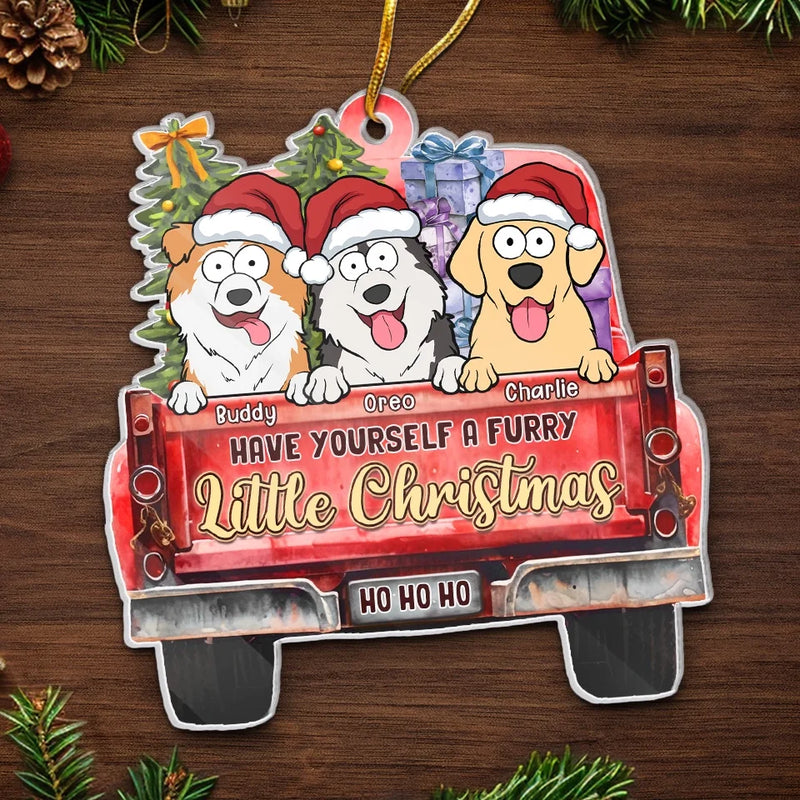 Your Paws Bring Magic To My Christmas Season - Dog & Cat Personalized Custom Ornament - Acrylic Custom Shaped - Christmas Gift For Pet Owners, Pet Lovers