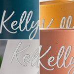 Custom Name Heart Design Gift - Personalized Pottery Mug