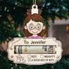 Families Bring Extra Joy To Christmas - Family Personalized Custom Ornament, Money Holder - Wood Custom Shaped -  Christmas Gift For Family Members