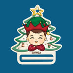 Custom Name Christmas Elf Gifts for Kids - Personalized Money Holder Ornament
