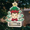 The Best Way To See Christmas Is Through The Eyes Of A Child - Family Personalized Custom Ornament, Money Holder - Wood Custom Shaped -  Christmas Gift For Family Members