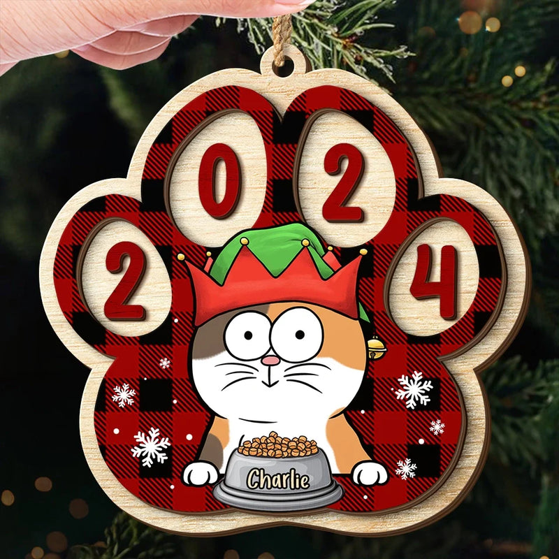 It's The Most Beautiful Time Of The Year - Dog & Cat Personalized Custom Shaped 2 Layered Wood Christmas Ornament - Christmas Gift For Pet Owners, Pet Lovers