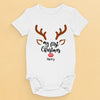 Our Little Reindeer Is Ready For Their First Sleigh Ride - Family Personalized Custom Baby Onesie - Christmas Gift For Baby Kids, Newborn Baby