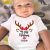 Our Little Reindeer Is Ready For Their First Sleigh Ride - Family Personalized Custom Baby Onesie - Christmas Gift For Baby Kids, Newborn Baby