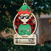 Love Grows Best In A Happy Family - Family Personalized Custom Ornament, Money Holder - Wood Custom Shaped -  Christmas Gift For Family Members