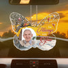 Custom Photo I Know I Never Drive Alone - Memorial Personalized Custom Car Ornament - Acrylic Custom Shaped - New Arrival, Sympathy Gift For Family Members AMZ