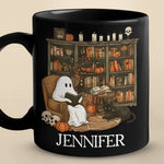 Custom Name Halloween Reading Gifts for Book Lovers - Personalized Mugs