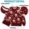 Custom Photo Together Is The Best Place To Be This Christmas - Couple Personalized Custom Ugly Sweatshirt - Unisex Wool Jumper - Christmas Gift For Husband Wife, Anniversary