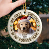 Custom Photo Every Day Is A Little Brighter With A Pet Around The Tree - Dog & Cat Personalized Custom Ornament - Ceramic Round Shaped - Christmas Gift For Pet Owners, Pet Lovers