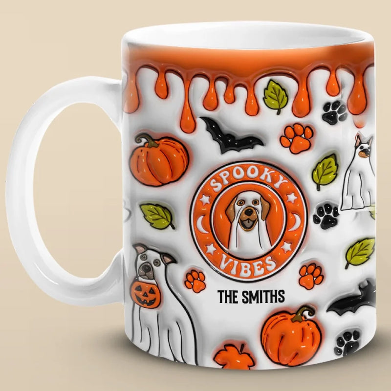 Too Cute To Spook - Dog Personalized Custom 3D Inflated Effect Printed Mug - Halloween Gift For Pet Owners, Pet Lovers