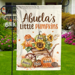 Custom Name Fall Pumpkin Gifts for Grandma - Personalized Flag
