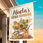 Custom Name Fall Pumpkin Gifts for Grandma - Personalized Flag