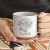 Our Friendship Blossoms Like A Garden In Spring - Bestie Personalized Custom Pottery Mug - Gift For Best Friends, BFF, Sisters