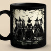There's A Little Witch In All Of Us - Bestie Personalized Custom Black Mug - Halloween Gift For Best Friends, BFF, Sisters