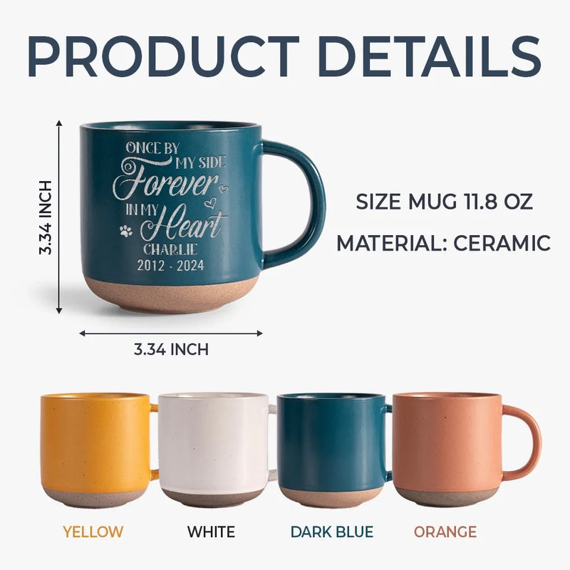 Custom Pet Memorial Keepsake Gifts - Personalized Pottery Mug