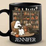 Custom Name Halloween Reading Gifts for Book Lovers - Personalized Mugs